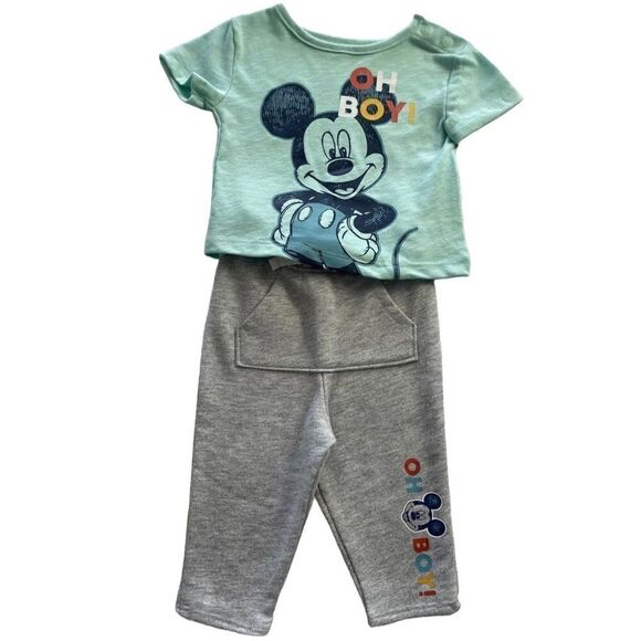 jumping beans Other - Disney's Mickey Mouse Baby NewBorn Boy Tee & Pants Set by Jumping Beans